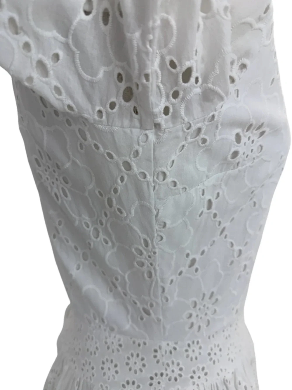 Maje Rayanette Guipure Skater Dress 36 White - Picture 4 of 16